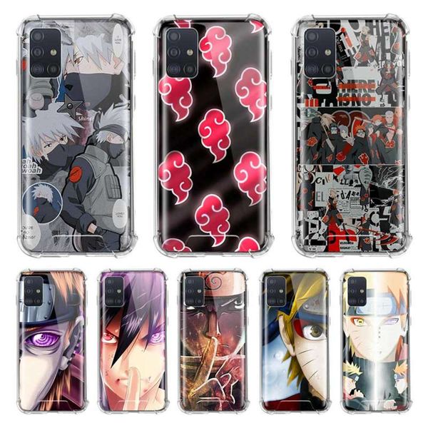 

akatsuki naruto layer is samsung galaxy a51 a71 m51 m31 a41 a31 a21s a11 air bag, anti falling mobile phone cover