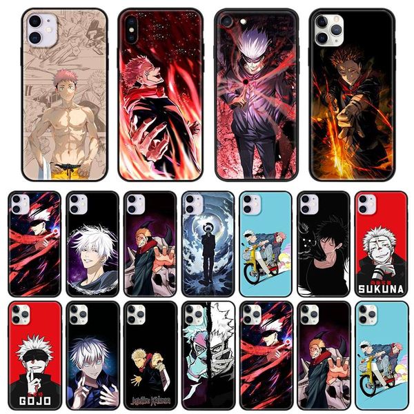 

jujutsu vip 11 pro luxury case, vip 12 pro max x xr xs 7 8 plus se 2020 black case