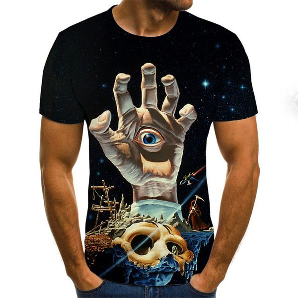 

horror ghost theme trendy summer 3d print shirts aesthetic aesthetic kawaii men clothing
