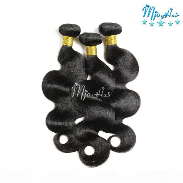 

brazilian body wave hair wefts unprocessed remy hair weave natural color virgin brazilian indian malaysian peruvian 3pcs lot hair extensions, Black