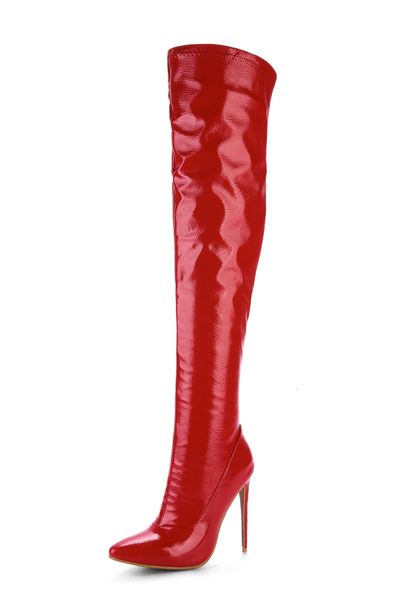 

women 2021 over-the-knee thin european and in heels lateral winter fashionable boots tj64, Black