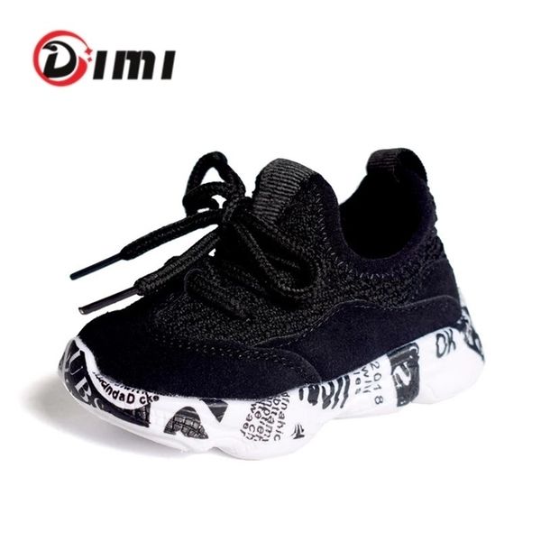 

dimi 2021 kid toddler shoes infant first walkers casual sneakers letter soft bottom non-slip breathable baby shoes for boy girl 201222