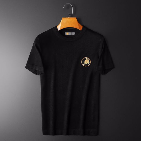 

new t shirts blaktaurus mens summer casual mens designer t shirts printing short-sleeved slim crew cattle neck tee mercerized cotton4xl, White;black