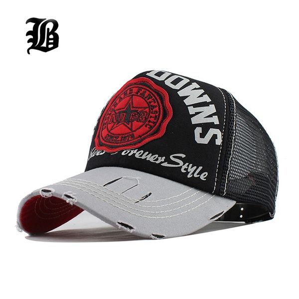 

flb] wholesale baseball summer snapback casquette embroidery letter bone girl hats for women men trucker cap f247 201027, Blue;gray
