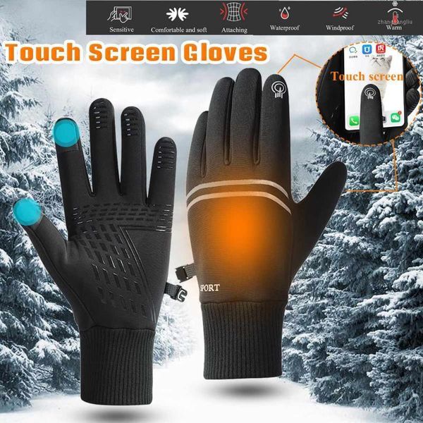 

ski gloves waterproof winter warm windproof outdoor thicken mittens touch screen men sports cycling glove1