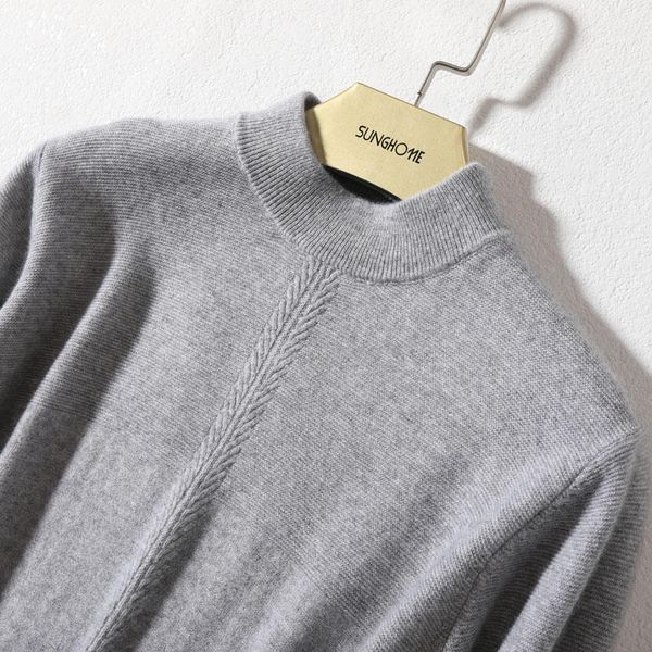 

2021 jumpers kashmir 100% malha winter blouses pullovers pure 5 colors male clothes wsl5, Black