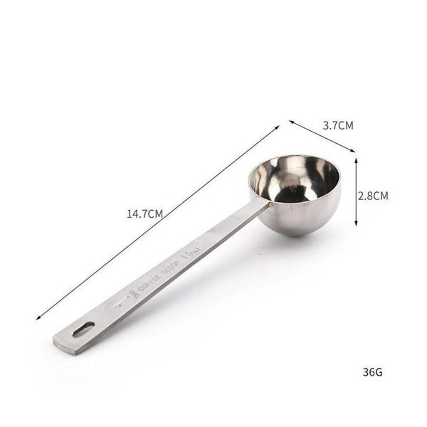 

15ml small coffee scoop measure spoon scale stainless steel 304 material silver rose jlllvd loveshop01