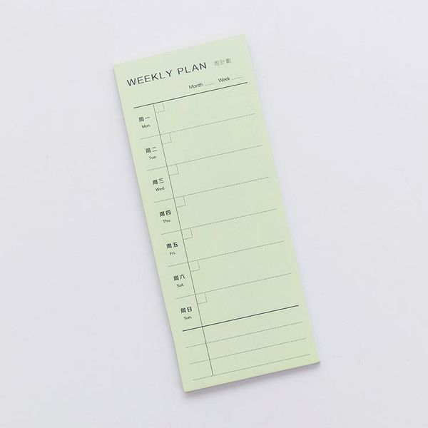 

daily weekly and monthly list memo notebook pure color learning office schedule can tear n times post memo pad stationery bbyouo