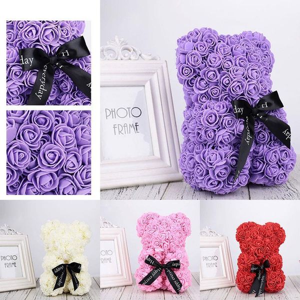 

40cm for day teddy bear rose wedding of handmade bear women valentine's roses artificial bithday valentines gift bgwdp