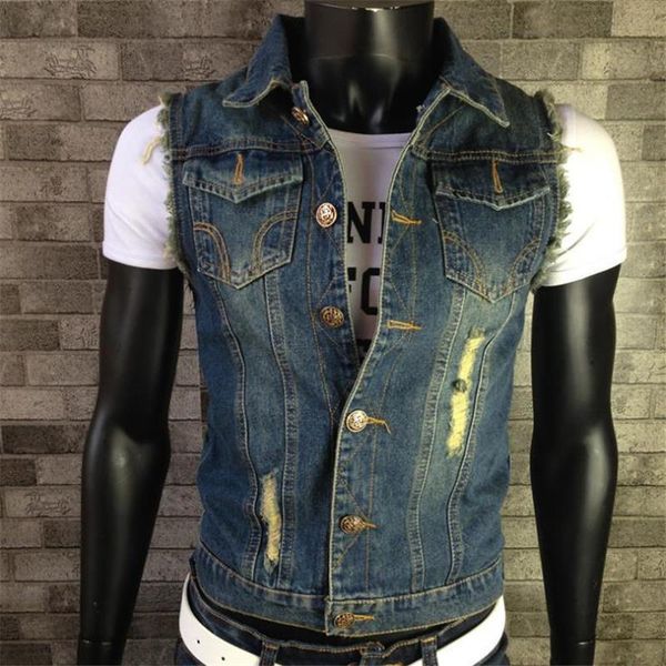 

plus size jeans vests denim vest fleece vest mens gilet tactical vests oversize gilet biker homme sleeveless jacket male tank, Black;white