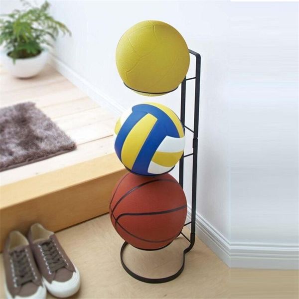 

hooks & rails metal ball storage rack for basketball volleyball football assembly display stand shelf holder