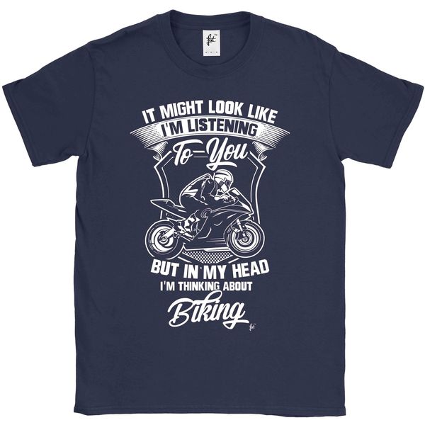 

2019 fashion look like i'm listening but i'm thinking about biking mens t-shirt tee shirt sport hooded sweatshirt hoodie