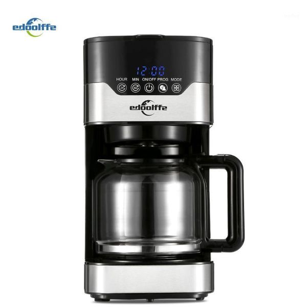 

coffee roasters edoolffe md - 259t smart programmable drip machine with glass pot 1.5l capacity lcd clock timer maker1