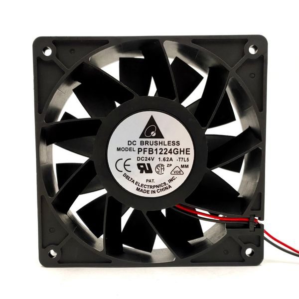 

for delta electronics pfb1224ghe t500 dc 24v 1.62a 120x120x38mm 2-wire server cooler fan