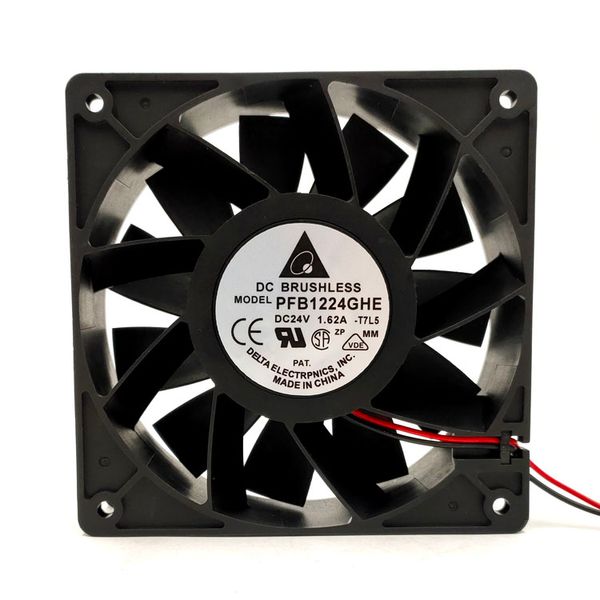 Para Delta Electronics PFB1224GHE T500 DC 24V 1.62A 120x120x38mm 2-Wire Fan cooler Servidor