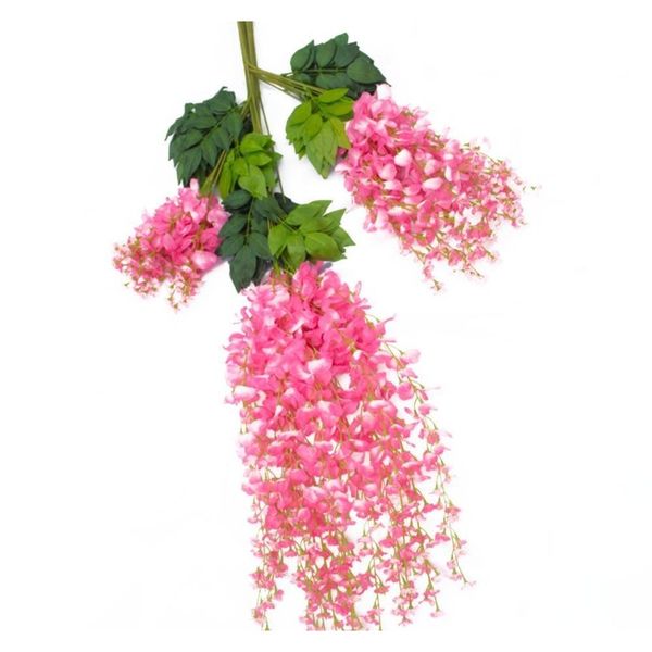 

artificial flowers silk wisteria fake garden hanging flower plant vine home wedding party bbyrwe bde_luck