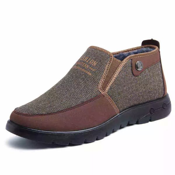 

fashion men boots 2020 men's warm fur snow boots winter shoes winter men warm #pc1d