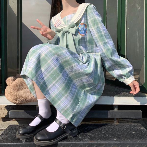 

2020 navy collar soft butterfly girl bow long sleeve 2020 navy collar soft dress dressbutterfly dressgirl bow long sleeve dress gk0cv, Black;gray