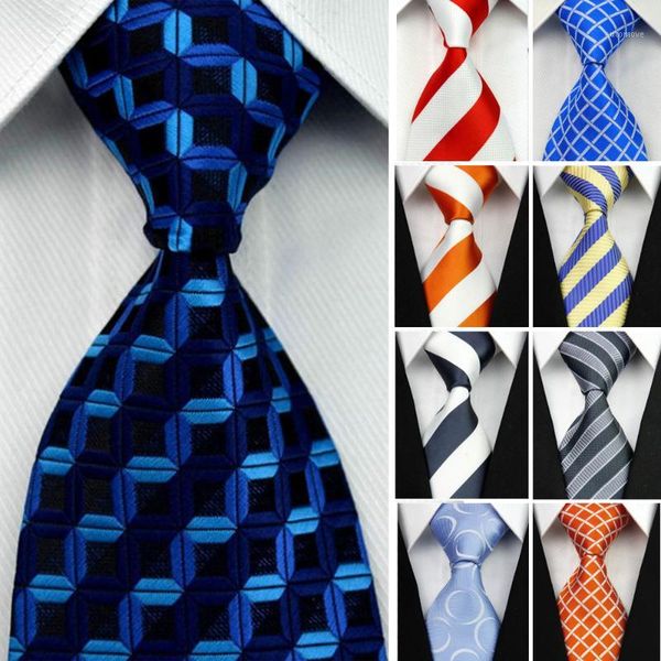 

4"/10cm wide gravatas mens accessories striped geometric pattern business silk tie necktie for men wedding suit jacquard ties1, Blue;purple
