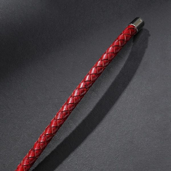 

2020 новый модный мужчины шарм браслеты красный rope плетеный браслет простой стиль панк женщин ювелирные подарки 3 цвета jllbgr bdecoat, Golden;silver