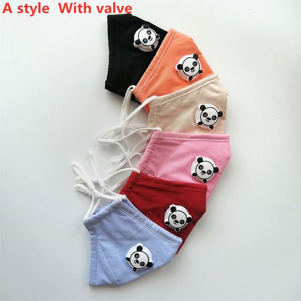 

cartoon breathable valve 2 style dustproof children's masks kids housekeeping face designer mask t2i5997