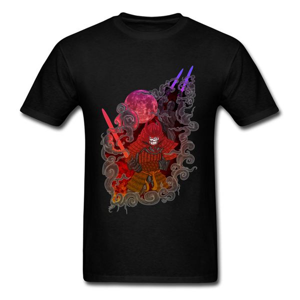 

design samurai x ninja saber cool black short sleeve team tees shirts skull warrior red moon cloud hooded sweatshirt hoodie men t shirt