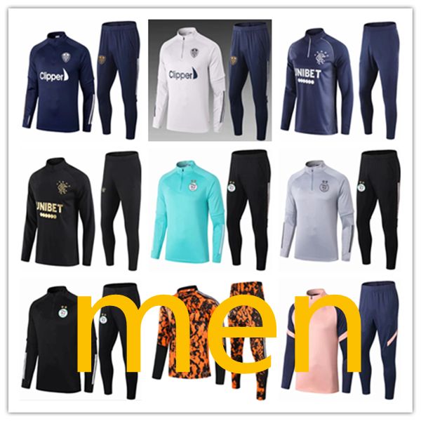 

2021 hommes jogging men s mens soccer tracksuit football training chandal futbol chándal survêtement tracksuits sportswear survetement foot, Black