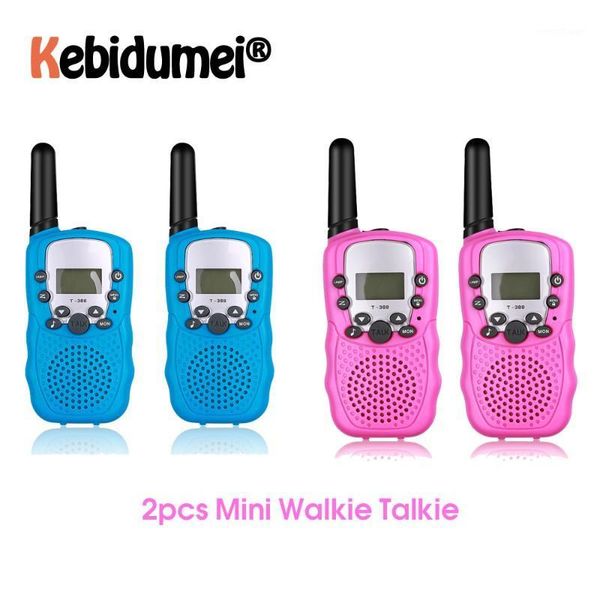 

walkie talkie portable 2pcs mini kids radio station t388 0.5w pmr pmr446 frs uhf universal communicator for gift1