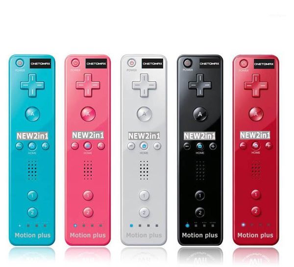 

2 in 1 built in motion plus gamepad for wii controller wireless remote controle joystick games accessories1