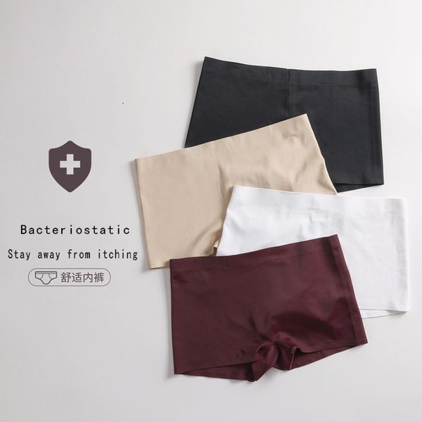 

2019 spring summer women underwear seamless panties girl super breathable safety women's shorts, Black;pink