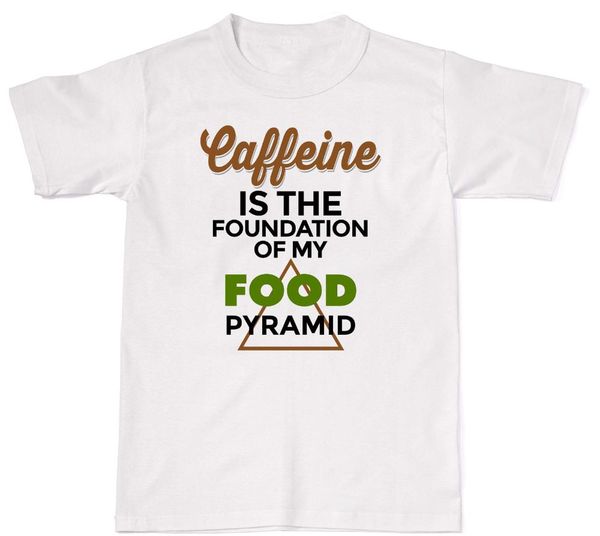 

summer men t shirt caffeine foundation of my food pyramid funny mens womens cotton t shirt t shirt sport hooded sweatshirt hoodie