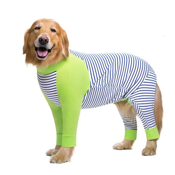 

big dog summer pet clothing golden autumn field border animal husbandry hair anti sharp joint protection striped four