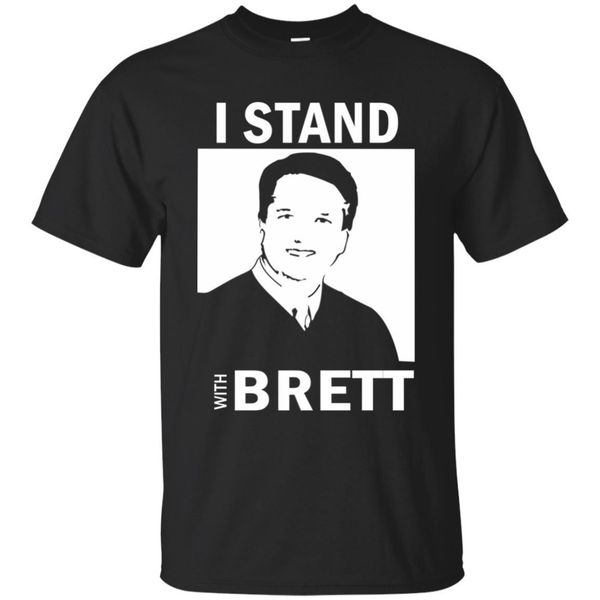 

i stand with brett for women black navy short sleeve cool casual pride men fashion sport hooded sweatshirt hoodie t shirt