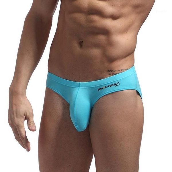 Mutande 2021 Marca Brave Person Moda uomo Slip a vita bassa Bikini Biancheria intima sexy Cotone Uomo Pantaloncini comodi Mutande1