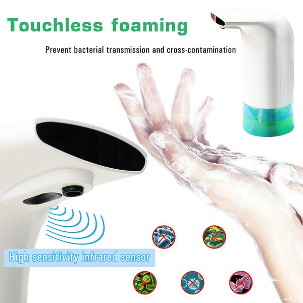 

300ml automatic soap dispenser touchless soap dispenser foaming hand washer for kitchen bathroom washroom home office l