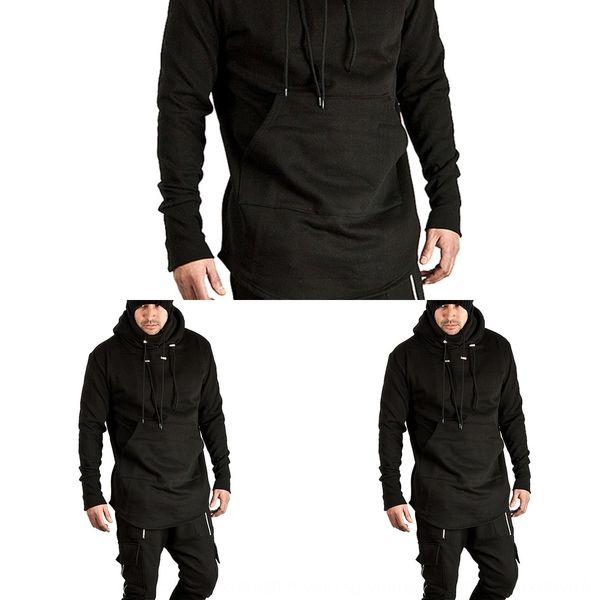 

new fashion men's assassin's creed dark medium length hooded loose coat sweater sweater coat xh12 ykfpc, Black