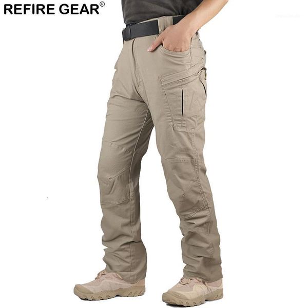 

refire gear ix8 outdoor pants men cotton breathable elastic strech sports climbing hiking skiing long men1, Black;green