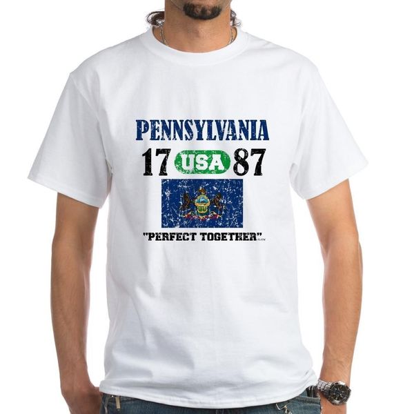 

sport men t shirt fashion pennsylvania / usa 1787 statehood