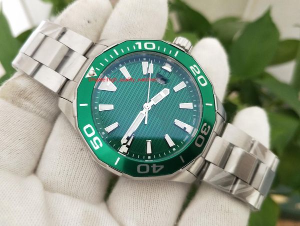 

elling new products wristwatches 42mm green dial asia mechanical automatic mens men's watch watches, Slivery;brown