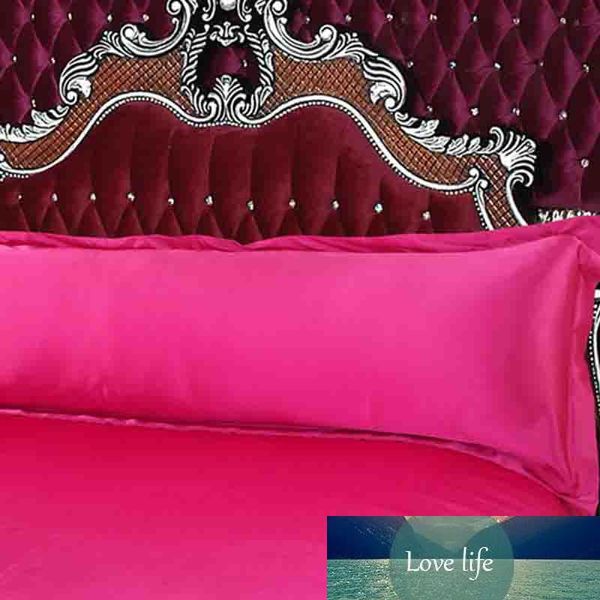 120/150 cm de comprimento fronha cor sólida lisa Imite Silk Almofadas Covers pillowslip Quarto Sofá capas de almofadas Home Textile