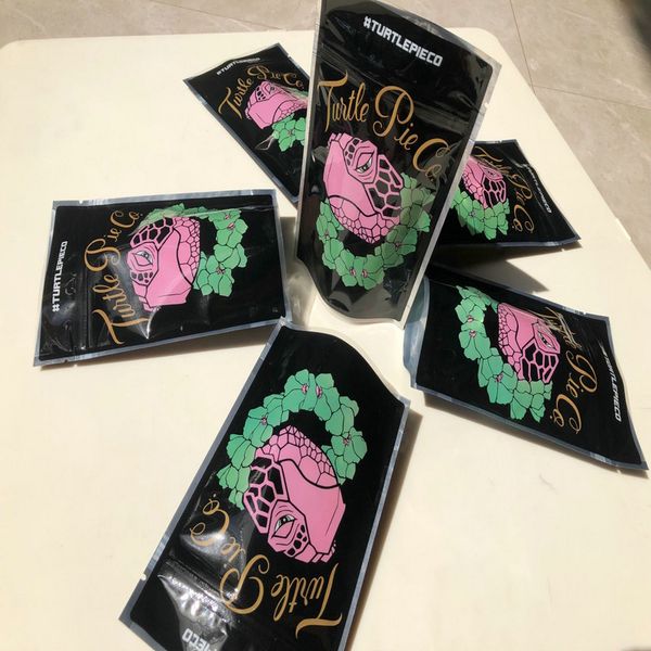 

turtle pie resealable zipper storage bags smell proof bags local 3.5-7g mylar bags empty bag wmtzig lipper