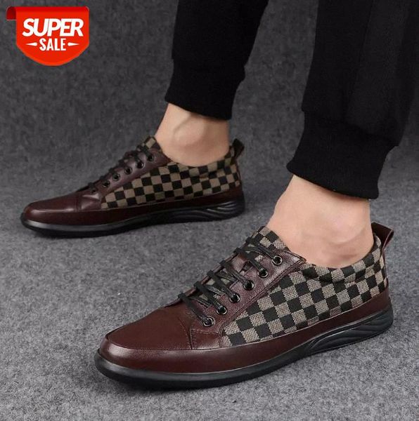 

men shoes black loafers leather men 's brand casual shoes comfortable spring/autumn fashion breathable #6v39