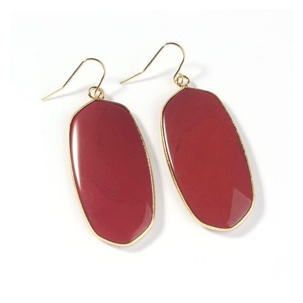 

classic big earrings 2019 natural stone crystal pendant dangler dangle earring crystal quartz healing stones for women qyljhp, Black