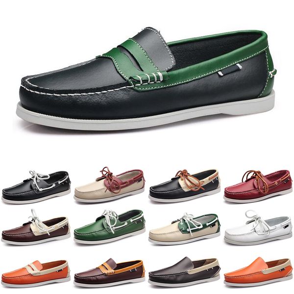 

discount luxury men casual shoes black loafers outdoor black flat slip on fashion mens trainers sneakers size 40-45