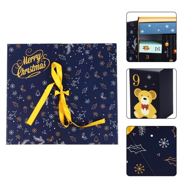 

1Pc Christmas Gift Box Gift Wrapping Box Advent Calendar Present Storage