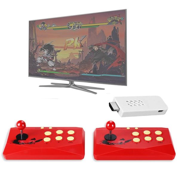 

x6 hdmi wireless retro tv fighting game console double joystick console