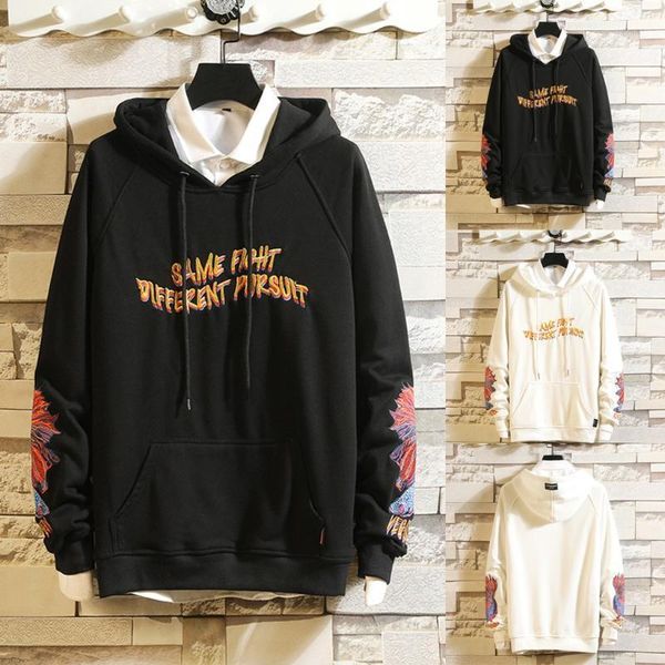 

men's new autumn and winter sweatshirt fashiona sweatshirt printed hooded long sleeve blouse ropa sudaderas para hombre felpe1, Black