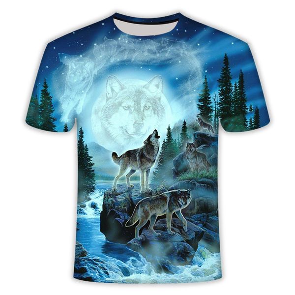 

wolf animal cool male male 3d print shirts aesthetic funny horror men clothing