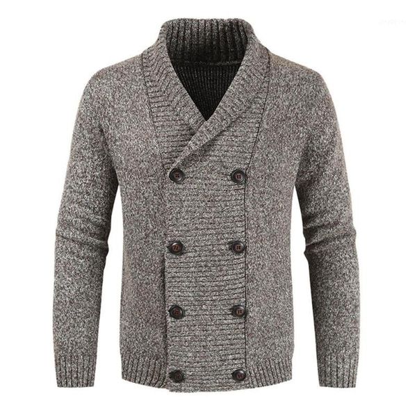 

men's cardigan sweater casual knit double-breasted jacket cardigan long sleeve jacket shirt fall winter pluse size -3xl1, White;black