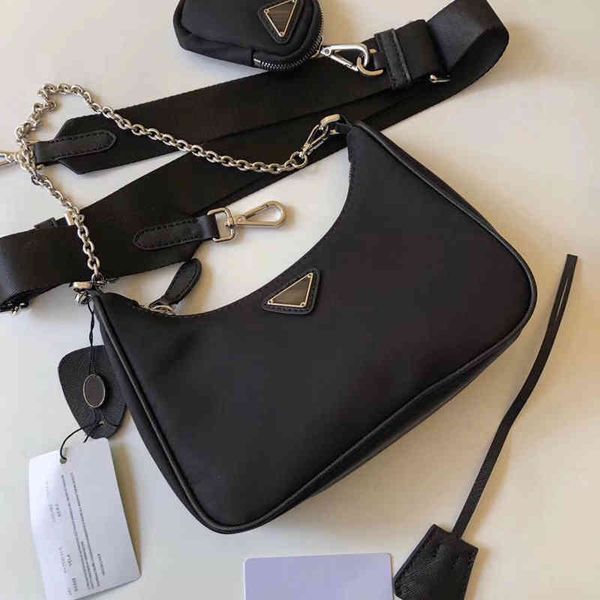 

2022 factory wholesale new niu three-in-one underarm bag hobo cloth portable chain all-match shoulder messenger female bag